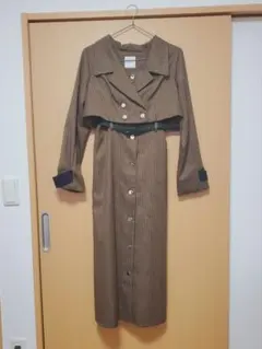 ブラウン チェック柄 セットアップ