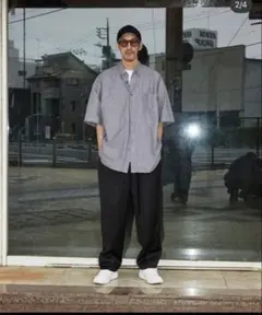 オープンカラー半袖シャツ ショートパンツ セットアップ kaja oyv 