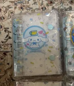 シナモロール　クリアバインダー　A7 シール帳　リフィル10枚付き