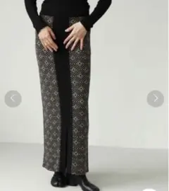 TODAYFUL ジャガードペンシルスカート