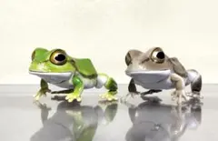 いきもの大図鑑レプティー　アマガエル　グリーン　　カエル　ガチャ　フィギュア