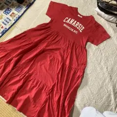 FREAK'S STORE 半袖ワンピース レッド