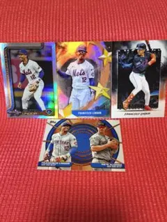 フランシスコ・リンドーア Topps MLB メッツ4枚セット