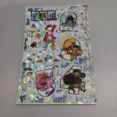 ジャンプ　付録　ワンピース　ギア全開ホロフレークシール