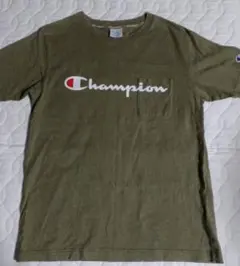 Champion オリーブ色 Tシャツ　M　ユニセックス　チャンピオン　秋
