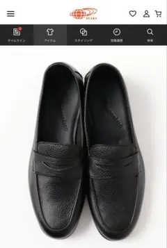 BEAMS【別注】IL MOCASSINO / ディアスキンローファーサイズ39のサムネイル