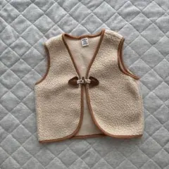 SHEIN ボアベスト ベージュ 2-3Y