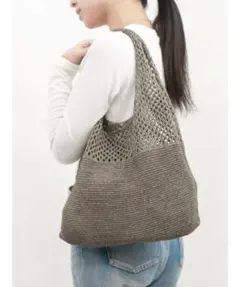 【新品未使用】cache cache カシュカシュ　ホーボーバッグ　DSV