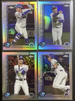 岡林勇希　石川昂弥　福永裕基　細川成也　リフラクター　topps chrome