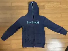子供園 Hurley ネイビー フルジッパーパーカー 140cm
