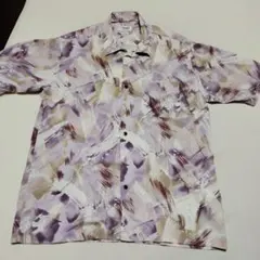 TOROY 半袖アロハシャツ パープル系のサムネイル