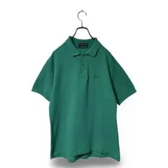 イングランド製　FRED PERRY 半袖　ポロシャツ　Lサイズ　希少　グリーン