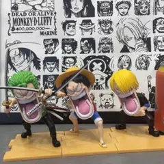 ワンピース　フィギュア　ルフィ　ゾロ　サンジ　3体セット