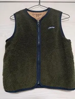 CHARMY フリースベスト ボアベスト 150サイズ カーキ