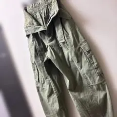 超美品❣️LOUNIE❣️ルーニィ❣️レディース❣️ワイド❣️カーゴ❣️カーキ❣️ベルト付き❣️