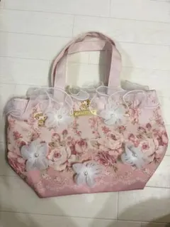 希少！LIZLISA マイメロ　コラボ　 花柄トートバッグのサムネイル