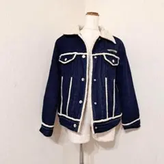 DONPELI　ボアデニムジャケット　インディゴブルー（M）