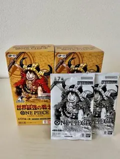 원피스 カード 世界最強の戦士 2box 新品 미개봉 テープ付き