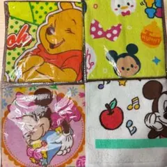 【匿名配送】キャラクタータオルセット プーさん ミッキー生命保険ノベルティ非売品