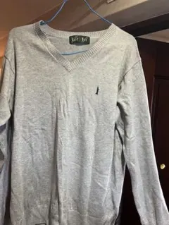 EAST BOY グレー Vネックセーター