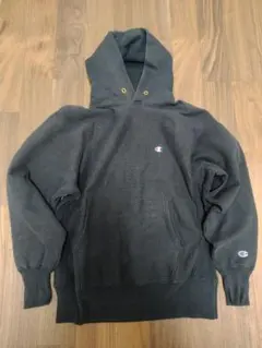 【USA製 Lサイズ】90S チャンピオン リバースウィーブ パーカー ブラック