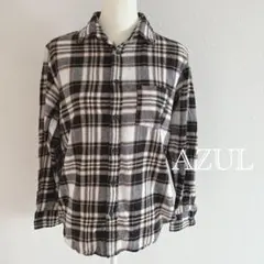 A1218【AZUL】ネルシャツ　チェック　カジュアル
