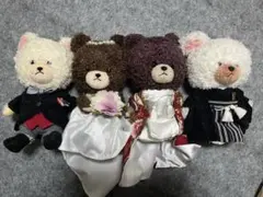 くまのがっこう Jackie & David ウェディングぬいぐるみ