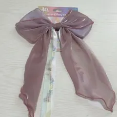 ディズニー 40周年 ヘアゴム ドリームゴーラウンド リボン ピンク