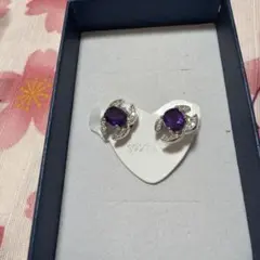 アメジストのピアス