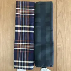 チェック柄生地 135cm×0.5m2枚