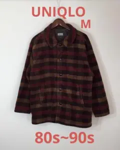UNIQLO オールドユニクロ 80s~90s フリース中綿ブルゾン M 古着