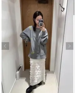 ラスト1点　Kastane カスタネ　ランダムロゴスウェット　ロング　秋のサムネイル