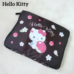 ハローキティ 折りたたみ キャリーバック 保冷バック リンゴチャーム付のサムネイル