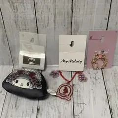 新品　マイメロディ　チャーム　ブローチ　3点　サンリオ