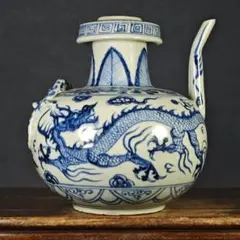 清時代　康熙年製　青花　五口瓶 人物文 多管瓶 陶磁器 古美術品 旧家蔵出し 清時代 康熙年製 青花 五口瓶 人物文 多管瓶 陶磁器 古美術品 旧家