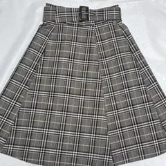 Apuweiser-riche チェック柄フレアスカート サイズ2