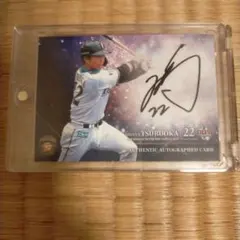 鶴岡慎也 元北海道日本ハムファイターズ　EPOCH　本人直筆サインカード