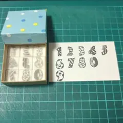消しゴムはんこ　数字セット③（箱あり）