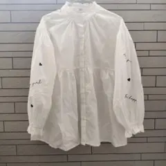 ALGY ホワイトブラウス フリルネックのサムネイル