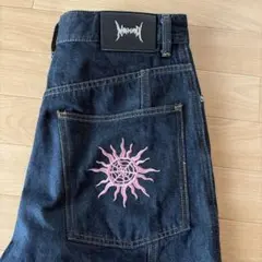 [最終値下げ] NoREMID デニムパンツ 刺繍入り