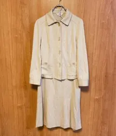 【ensuite】エンスィート　セットアップスーツ　入学　卒業　ベージュ　L