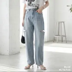 ココモモ　サイドカットデニム