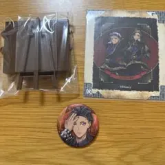 ツイステッドワンダーランド ミニキャンバスアート 缶バッジ ジャミル スカラビア