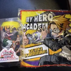 僕のヒーローアカデミア ヒロアカ缶 ハンカチ 缶バッジ 上鳴電気
