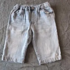 BREEZE デニムハーフパンツライトブルー 120cm