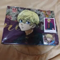 東京リベンジャーズ　くじ　松野千冬　マフラータオル　缶バッジ　フォトカード