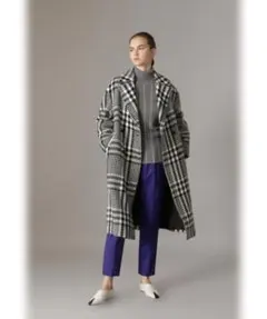 ADORE （アドーア）ウールサキソニーパンツ　ブルーパープル38