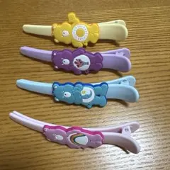 ケアベア　ヘアクリップ ダッカール　4種セットのサムネイル