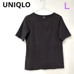 UNIQLO ダークブラウンの半袖Tシャツ　Ｌ