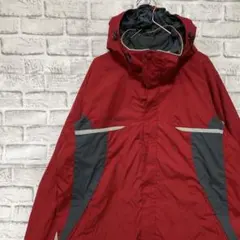 コロンビア　マウンテンパーカー　レッドMロゴ刺繍アウトドア0121